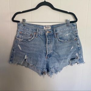 AGOLDE Parker vintage cut off shorts in swamp meet